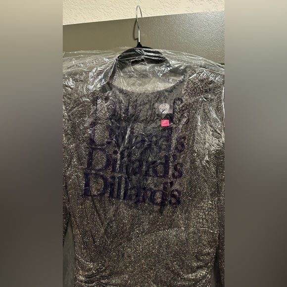 Vince Camuto Metallic Gold WRAP Dress - Picture 3 of 4